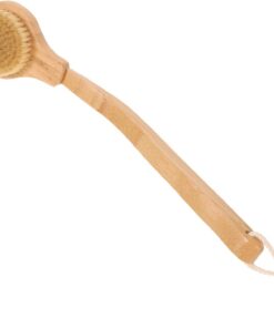VALICLUD Rückenbürste Sanftes Langem Holzgriff mit Naturborsten und Badewannen für Peeling und Effektive Reinigung Beim Baden