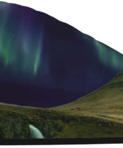 Xzeit Aurora Borealis Haartuch Korallensamt Trockene Haarkappen Schnell Trockenes Haar Bad Duschhaube Super Saugfähige Haartücher für nasses Haar Langes Dickes Lockiges Haar