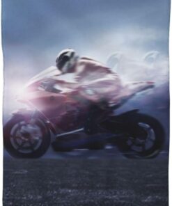 BAFAFA Man Ride A Motorcycle Printed Face Wash Cloths Fast Drying Washcloth Soft Fingertip Towels Absorbent Face Washcloth Soft Makeup Remover Cloths