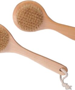 STOBAZA 2 Stück-pack Bade und Rückenreinigungsbürsten mit Langem Griff Starker Borsten Massagekörperbürste für Erwachsene Peeling Duschzubehör für Glatte Haut