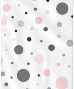 BAFAFA Rosa Grau Weiß Modern Polka Dot Muster Gedruckt Gesicht Waschlappen Schnell Trocknende Waschlappen Weiche Fingerspitze Handtücher Saugfähige Gesicht Waschlappen Weiche Make-up-Entferner Tücher