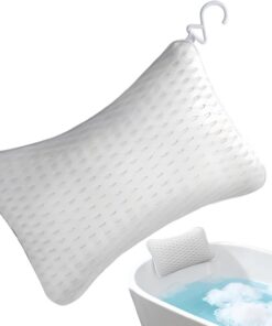 Badekissen Für Wanne | Atmungsaktive Nackenunterstützung und Kopfstütze | Badewannenzubehör für EIN entspannendes Spa-Erlebnis,Für Badezimmer Home Spa Hotel Sanitär