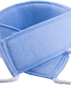 Natürlicher Loofah Rückenschrubber mit Langem Griff, Blau | Waschbar, für Kinder und Ältere Menschen Geeignet, zur Anwendung mit Medizin