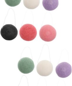 Healvian 12stücke Wiederverwendbare Reinigungsschwämme Aus Für Gesichtsreinigung Und Hautpflege Sanftes Peeling Und Massage Für Make-up-entfernung Und Pflege Unterwegs