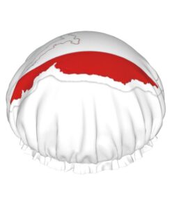 Duschhaube mit Österreichischer Flagge, groß, waschbar, elastisches Band, Badehaar, Duschhaube
