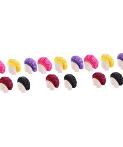 Healvian 15 Stk elastisch für Kinder Satin-Haarhaube zum Schlafen Schlafmütze für Kinder haar zubehör haarschmuck schlafhaube schlafend für Kinder Bademütze Breitseite Nachtmütze Duschhaube