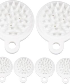 OUNONA 6stücke Massagebürste für Kopfhaut Haarwaschbürste mit Peelingfunktion Schuppenbürste für Kopfhaut Entspannung durch Meridian-massage Ergonomischer Griff für Ganzkörper-spa