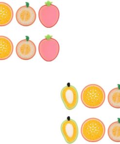 Healvian 2sets Duschschwamm Für Kinder Baby Badeschwämme Fruchtförmige Peeling Körper 8pcs * 2