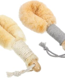OUNONA 2stücke Weiche Badebürste mit Langem Griff für Rücken und Körper Schnelltrocknend Duschbürste für Peeling und Täglichen Gebrauch
