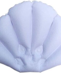 Bequeme aufblasbare Badewanne Kissen Home Spa Bad Kissen Badewanne Kopfstütze, weiß
