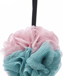 OUNONA Badeschwamm aus Luffa Schaumreiniger für Dusche Peeling-netzbürste Duschball mit Rotem Rand Hautverträgliches Material Cremiger Schaum für Sanfte Reinigung Zufällige Farbe