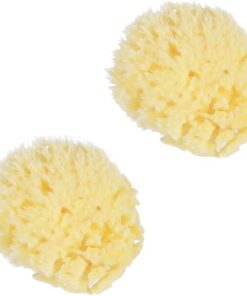 VALICLUD 2stücke Badeschwamm Naturschwamm Wabenform Tierschwamm Algenschwamm Chemikalienfrei Duschschwamm Waschschwamm für Bad und Dusche Geeignet für Erwachsene Hautfreundlich Antistatisch