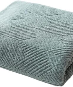 70 X 140 cm Baumwoll Badetuch Einfarbig Gewellt Gestreift Saugfähiger Badezimmer Waschlappen