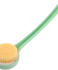Healvian Dusch-rückenbürste mit Langem Griff Weichen Borsten und Luffa für Körperpeeling Duschkörperbürste zur Gründlichen Reinigung und Massage