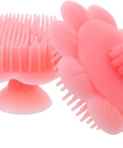 VALICLUD 2stücke Silikon-kopfhautbürste für Massagebürste für Shampoo-kamm mit Massagefunktion Weiche Babyhaarbürste zum Baden