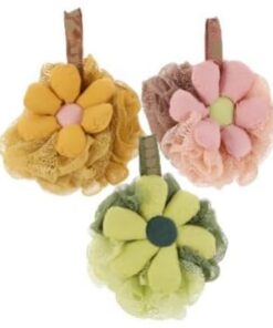 Healvian 9stücke Luffa-badeschwämme Exfolierender Duschschwamm Blumenform Hautpflege Für Sanftes Peeling Für Tägliche Körperreinigung Und Massage Farben