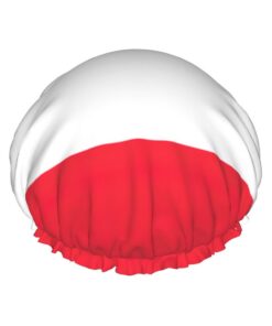 Duschhaube mit Österreichischer Flagge, groß, waschbar, elastisches Band, Badehaar, Duschhaube