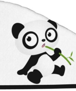 BONDIJ Kleine Panda-Badehaube für Frauen, Korallensamt, trockenes Haar, saugfähig, schnell trocknend, Handtücher