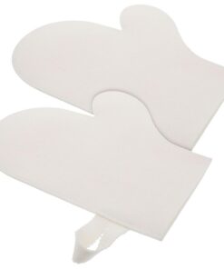 OUNONA Spa Handschuhe Badehandschuhe 2 Stück Filz Hitzebeständig für Sauna und Wellness Wasserabweisend mit Komfortablem Griff für Körperpeeling