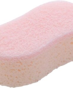 VALICLUD Peeling Duschschwamm aus Vliesstoff für Erwachsene und Kinder Sanfte Körperreinigung und Massage Rosa Badeschwamm für Dusche und Bad