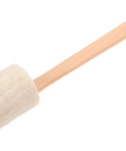 OUNONA Natürlicher Loofah Badewäscher mit Holzgriff Sanfter Peeling Bürste zur Hautreinigung Fördert Durchblutung Langlebiges Dusch und Körperpflege Tool für Zuhause und Schlafsaal