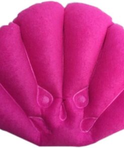 Bequeme aufblasbare Badewanne Kissen Home Spa Bad Kissen Badewanne Kopfstütze, Rose Red