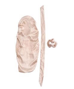 STOBAZA 3 Stück-Pack Satin Schlafhauben zur Haarschutz Nacht und Pflegeserie für Damen mit Elastischem Band