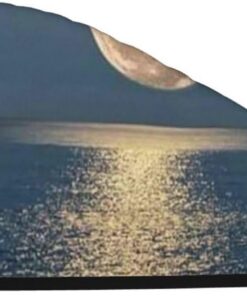 Xzeit Bright Moon at Sea Hippie Haartuch Korallen Samt Trockene Haarkappen Schnell Trockenes Haar Bad Duschhaube Super Saugfähige Haartücher für nasses Haar Langes Dickes Lockiges Haar
