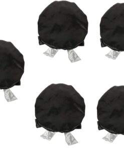 5pcs Double Layer Satin Bonnets for Black Women Satin Shower Hats Hair Wraps for Black Women Silk Women Hair Bonnet Satin Sleeping Hat Bonnets for Women Hood Make up Miss