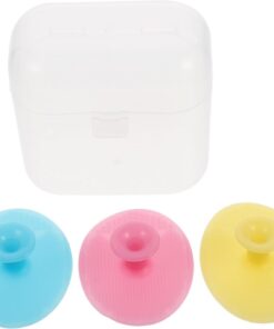 STOBAZA Badezimmer-bürste aus Silikon für Badewanne Peeling und Massagebürste Rutschfestes Design Langlebig und Geeignet für Hauttypen Zufälliger Stil