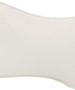 OUNONA Badewannenkissen mit 2 Saugnäpfen Weiß aus Polyesterfaser Nackenkissen für Badewanne Ovales Design für Entspannung bei Gelegenheit