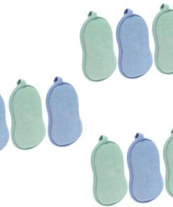 Healvian 3er-set Doppelseitiges Bade- Und Duschschwamm-set in Erdnussform Sanfte Reinigungsschwammbürste Für Weiche Robuste Kinderschwämme Badebürste 4 Stück * 3