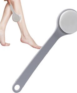 Rückenlotion-Applikator – verlängerte Griffhilfe für Sonnenschutzcreme, PP mit Schwamm, weiche, nicht reizende Borsten, feuchtigkeitsspendende Öle, Anwendungswerkzeug, Badezubehör für Zuhause und