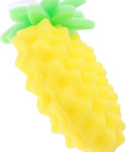 VALICLUD Peeling Badeschwamm für Kinder mit Ananas Motiv Leichter und Tragbarer Badeschwamm aus Schwammmaterial für Babybad und Reisen