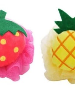 Healvian 4 Stück Duschkugel Mesh-schwamm Rückenmassage Obst