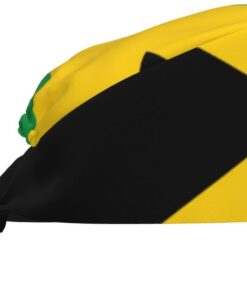 Mehrzweck-Reinigungskappe mit Flagge von Jamaika, verstellbar, atmungsaktiv, für Spa, Fitness, Chef, Zuhause, den täglichen Gebrauch
