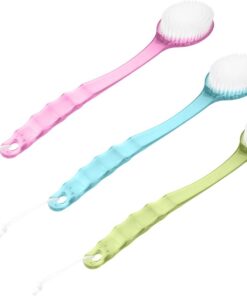 VALICLUD 3stücke Duschbürste Mit Langem Griff Rückenschrubber Badebürste Für Gründliche Reinigung Und Massageerlebnis Geeignet Zum Duschen Für Geschmeidige Haut