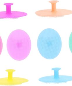 OUNONA 8stücke Silikonpinsel Dusche Junge Mädchen-badebürste Shampoo-schwamm Kopfhautbürste Lebensmittelecht Leicht Zu Handhaben Verstauen
