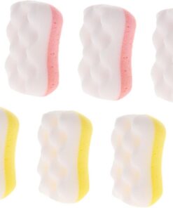 Healvian 18 Stück Peelingschwämme Badezimmerschwämme Reinigungsschwamm Duschschrubber Waschschwamm Badeschwamm Für Erwachsene Farbiger Duschschwamm Empfindlich Freundlich Weicher