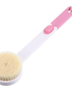 OUNONA Langstiel Badebürste mit Weichen Borsten aus Abs für Sanftes Peeling und Glatte Haut Rutschfestes Design zum Duschen und Rücken Eincremen