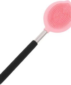 Körperbadebürste Ergonomisches Design Langem Griff mit mit Silikon Beidseitiger Massagefunktion Komfortabler Duschrückenschrubber für Dusche und Bad