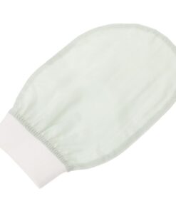 STOBAZA Peeling Badehandschuh aus Künstlicher Seide in Hellgrün zum Baden und Massieren Weich und Stilvoll für Sanfte Körperpflege unter Dusche