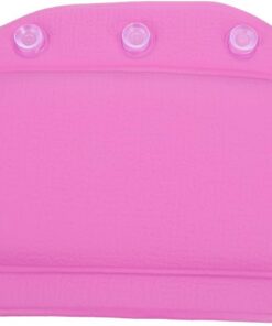 STOBAZA Badewannenkissen aus PVC mit Komfortfunktion zur Unterstützung von Kopf, Nacken und Schulter Violettes Badezubehör für Spa und Badezimmer mit Saugnapf Halterung