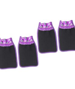 Healvian 4stücke Peelinghandschuhe Aus Carbon Doppelschichtige Badetücher Für Sanfte Hautreinigung Und Exfoliation Für Dusche Und Sauna Bequem Und Tragbar Aus Strapazierfähigem