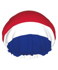 Badekappe mit Flagge von Costa Rica, bedruckt, für langes und kurzes Haar, waschbar, elastisches Band, Badehaarmütze für langes Haar, Zopf