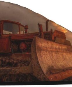 Xzeit Bulldozer Abend-Haartuch Korallen Samt Trockenes Haar Kappen Schnell Trockenes Haar Bad Duschhaube Super Saugfähige Haartücher für nasses Haar Langes Dickes Lockiges Haar