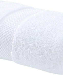 Klassische Weiße Baumwolltuch Waschlappen Für Gesichts Und Haarhandtücher Die Für Badezimmer Oder Fitnesscenter Baumwolltuch Geeignet Sind