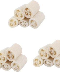 Healvian 15stücke Teiliges Natürlicher Luffa-schwamm Peeling-badekörper-schrubber Für Sanfte Hautreinigung Und Der Blutzirkulation Für Dusche Und Haushalt