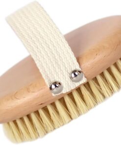 Abaodam Trockenbürste Körperbürste Groß Naturborsten Holz Peelingbürste Massagebürste zur Hautpflege Rückenmassage Dusche Gesundheit