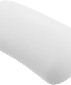 VALICLUD Badewannenkissen Kopf und Nackenkissen Ergonomisches Silikon mit Rutschfesten Saugnäpfen Kompaktes und Schnell Trocknendes Weiß für Spa und Reisen